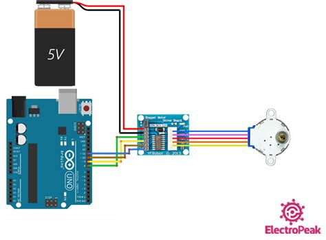 Interfacing ULN2003 Stepper Motor Driver with Arduino - Electropeak