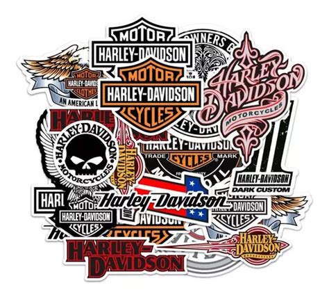 Adesivos Moto Harley Davidson 21 Stickers Brindes