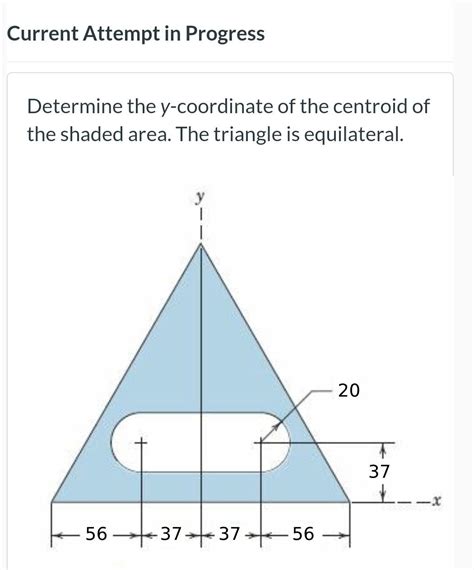 Solved Determine The Y Coordinate Of The Centroid Of The Chegg