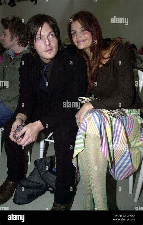 Helena Christensen with actor Norman Reedus at the Matthew Williamson ...