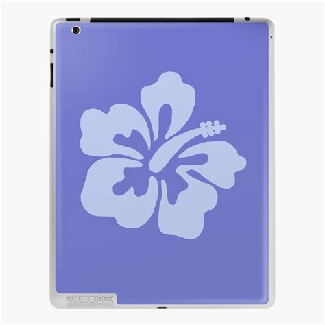 Light Blue Hibiscus Flower Sticker For Sale By Colleenm Redbubble