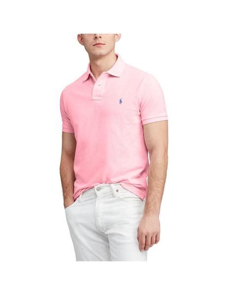 Polo Ralph Lauren De Piqué Slim Fit Rosa Para Hombre