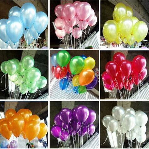 Jual 1Pcs Balon Latex Metalik Balon Karet Balon Tiup Balon Ulang Tahun