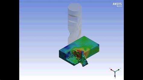 Ansys Workbench Explicit Dynamics End Milling Of Alsi Extended