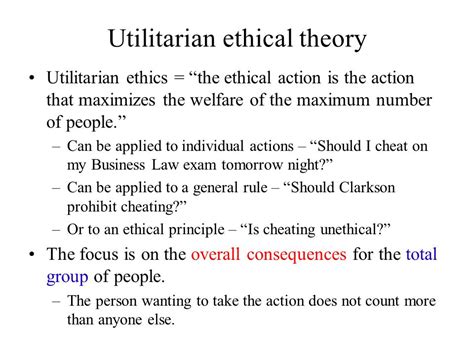 Define Utilitarianism Theory