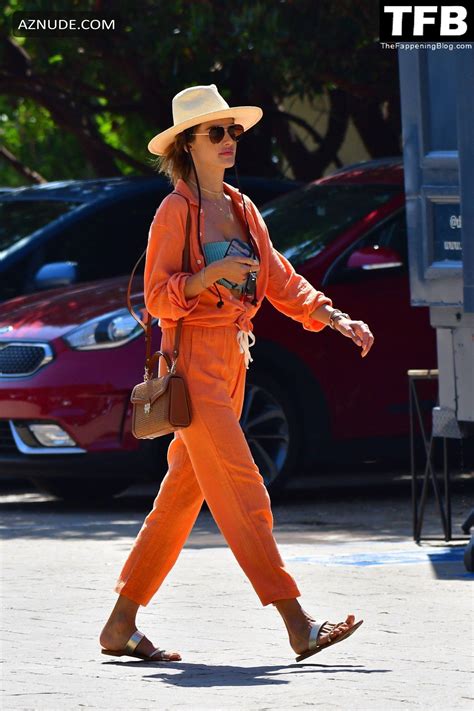 Alessandra Ambrosio Sexy Seen Showcasing Her Hot Tits And Stylish Figure In Malibu Aznude