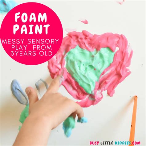 Puffy Foam Sensory Paint for Kids - Busy Little Kiddies