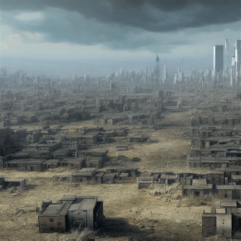 Stabilityai Stable Diffusion Post Apocalyptic Landscape With A City