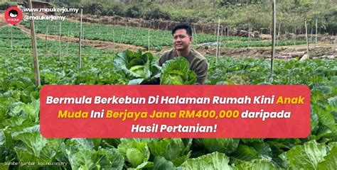 Bermula Berkebun Di Halaman Rumah Kini Anak Muda Ini Berjaya Jana Rm