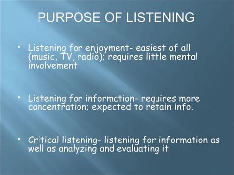 Listening Vs Hearing Ppt