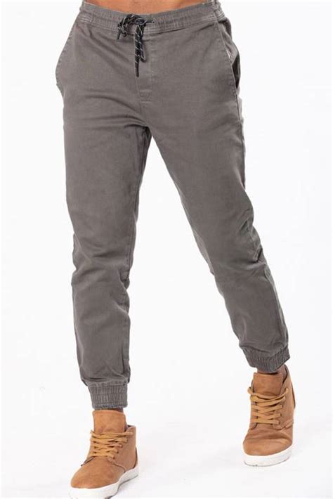 Joggers De Gabardina Unicolor Rusty De Prati Tienda Online