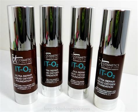 It Cosmetics It O2 Ultra Repair Liquid Oxygen Foundation Swatches Review Giveaway