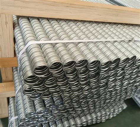 Post Tension Prestressed Round Metal Material Galvanized Corrugated Duct Pre Stressed Metal