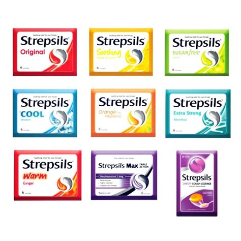 Strepsils Assorted Pouch Lozenges Original Soothing Extra Strong