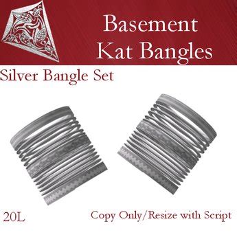 Second Life Marketplace - Silver Bangle Set