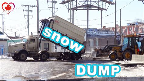 Snow Dump Site In Montreal Quebec Canada Youtube