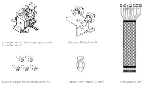 Creality Sprite Extruder Pro Kit User Manual Installation Settings