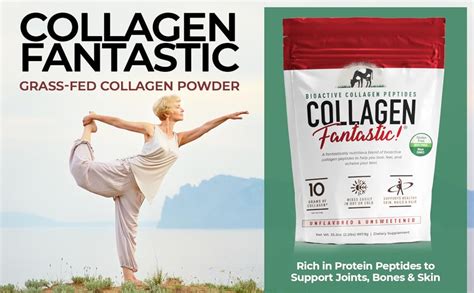 Collagen Fantastic Grass Fed Collagen Powder For Women And Men Pure Unflavored