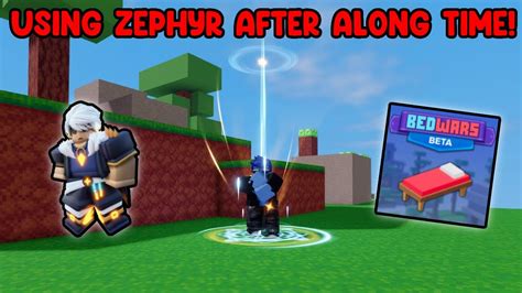 Using Zephyr Kit After Along Time 😱🤯💀 Roblox Bedwars Youtube