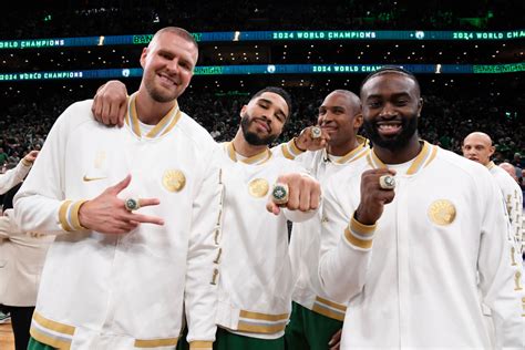 Celtics unveil 2024 championship rings in season-opener