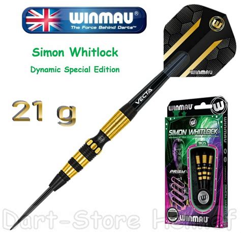 Winmau Simon Whitlock Au 90 Tungsten 21 Gram Steel Tip Darts 147121