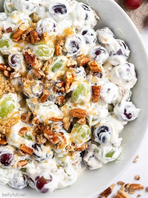 Creamy Grape Salad Recipe Belly Full