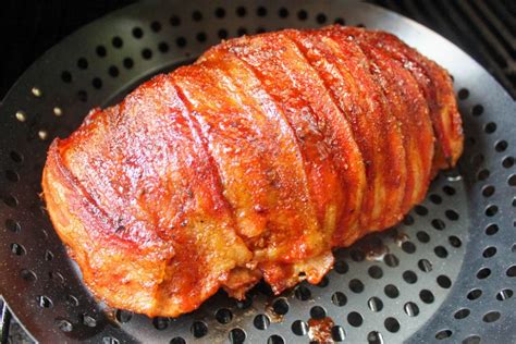 Traeger Smoked Bacon-Wrapped Meatloaf - The Food Hussy