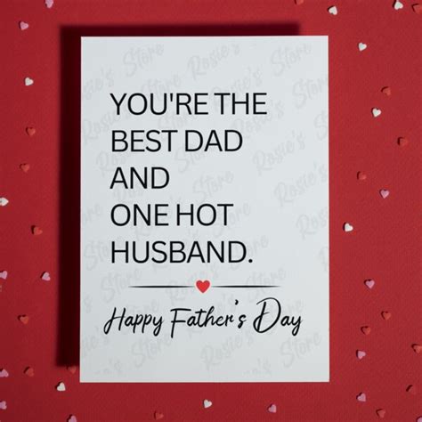 Naughty Fathers Day Cards From Wife Etsy México