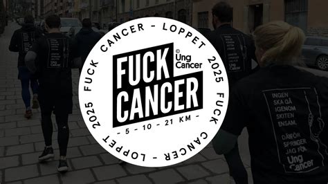 Fuck Cancer loppet 5 10 och 21 kilometer Spring för Ung Cancer