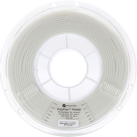 Polymaker PolyFlex TPU90 White 1 75mm 750g Ab 29 95 Preisvergleich