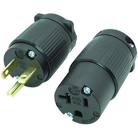 Journeyman Pro 520pc Plug And Connector Set 20 Amp 120 125 Volt Nema 5