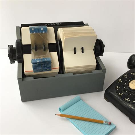 Huge Rolodex Vintage Double Rolodex Card File Rotary Card Filing