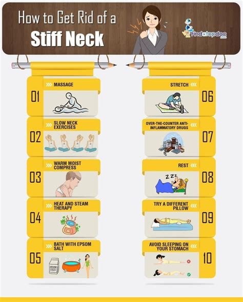 How To Get Rid Of A Stiff Neck Infographic