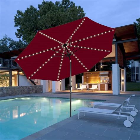 Patio Umbrella Lights 8 Lighting Mode 104 LED String Lights Battery ...