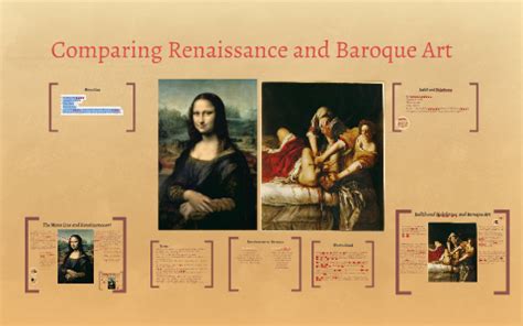 Comparing Renaissance and Baroque Art by on Prezi