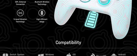 Luminous Pattern Switch Pro Controller Wireless Compatible With