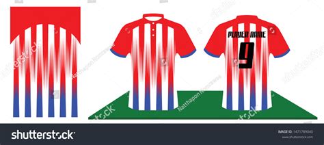 Shirt Football Jersey Design Template Stock Vector Royalty Free