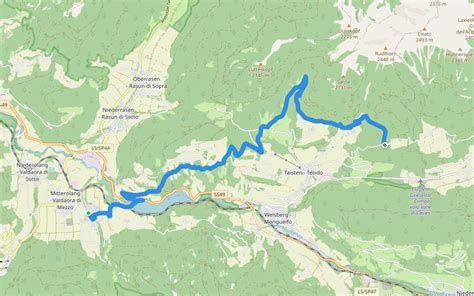 Lottersteig Hiking Trail Trentino Alto Adige Pacer