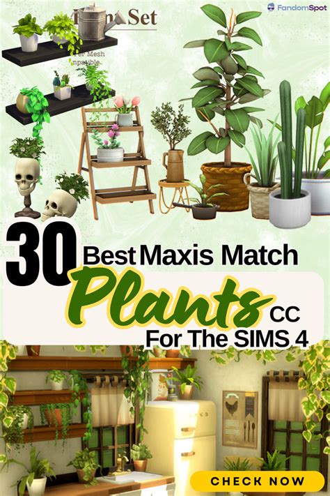 Sims 4 Maxis Match Plants: Decorate Your House With Style