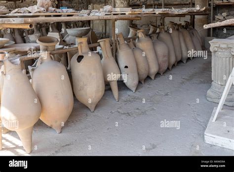 Vessels Pots And A Variety Of Artifacts Surviving Eruption Of Vesuvius