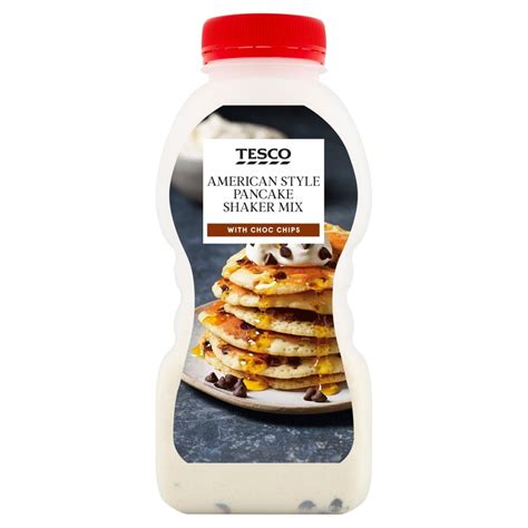 Tesco American Pancake Shaker Mix With Chocolate Chips 155g Tesco