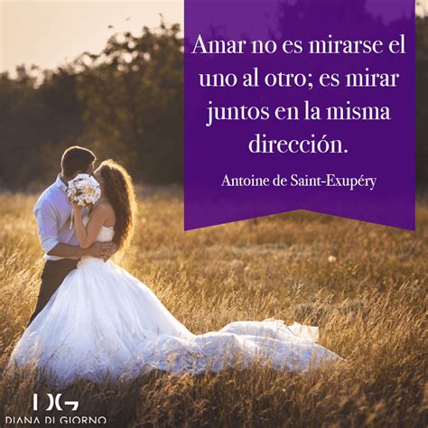 A Bride And Groom In A Field With The Caption That Reads Amar No Es Nir