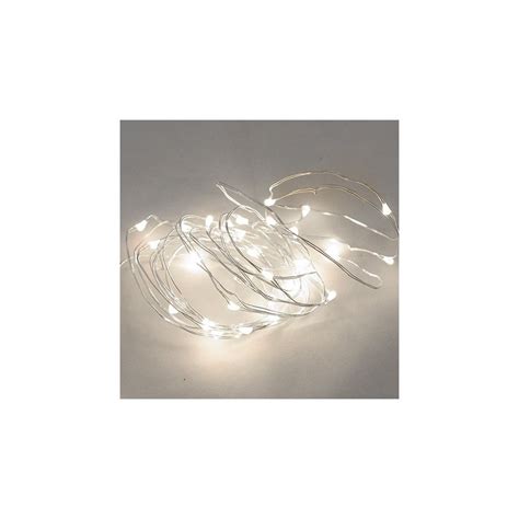 Guirnalda Alambre Luz Blanca Fría 5m 50 Leds Ip44