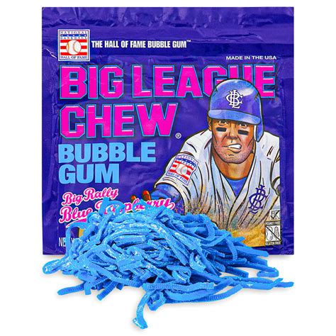 Big League Chew Blue Raspberry Bubble Gum Candy Funhouse Candy