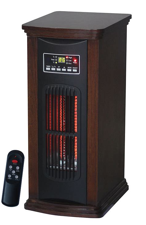 Comfort Glow QTH7100 21 Inch Infrared Quartz Tower 1500 Watt Walnut