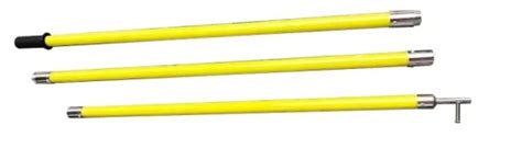 Electric High Voltage Fiberglass Telescopic FRP Triangle Hot Stick Hot Stick And Fiberglass