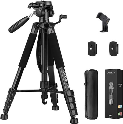 JOILCAN Tripod Camera Tripods, 74" Tripod for Camera Phone Video ...