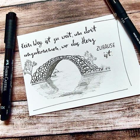 Lettering Spruch Leben sketching Fineliner Ermutigende sprüche