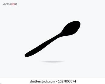 Silhouette Wooden Spoon Stock Vector (Royalty Free) 1027808374 | Shutterstock