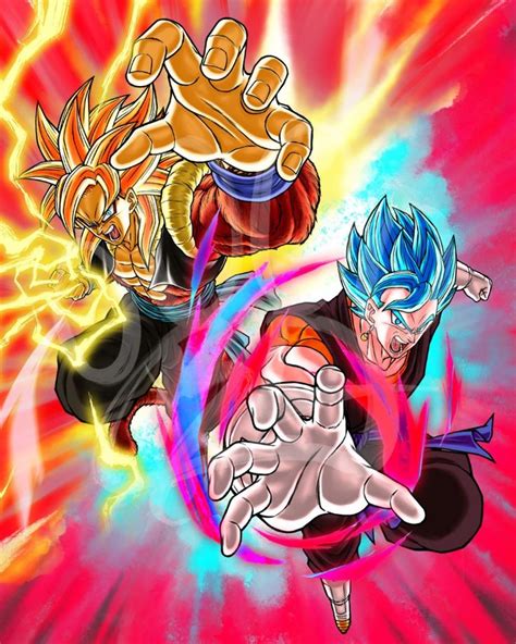 Gogeta Ssj 4 Y Vegito Ssjb Kaioken Anime Dragon Ball Super Anime